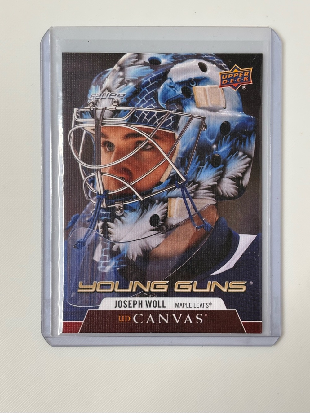 Joseph Woll 2020-21 UD Canvas Young Guns #C222 Rookie RC Toronto Maple Leafs 🏒